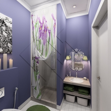 дизайн ванной комнаты в стиле эклектика