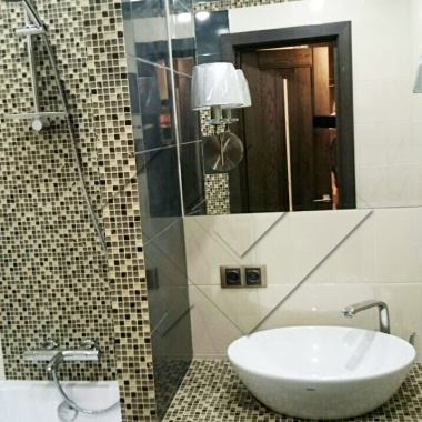 Отделка ванной комнаты в коттедже