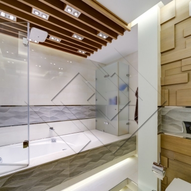 Капитальный ремонт ванной комнаты в современном стиле