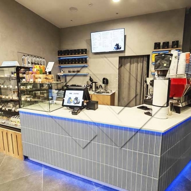 Монтаж барной стойки в кафе