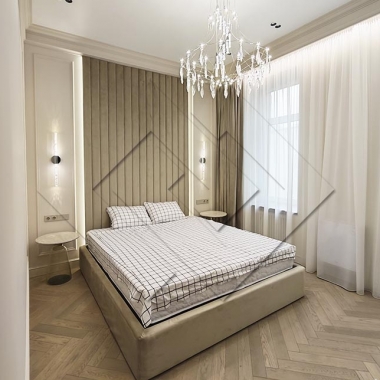 Радиусный угол в спальне ремонт