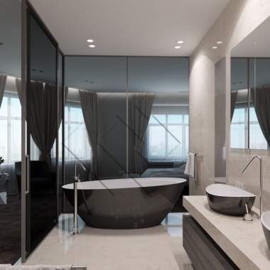 дизайн ванной комната в стиле минимализм